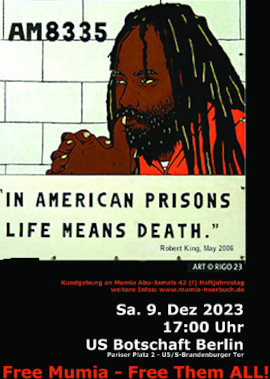 Kundegebung Berlin  Free Mumia - Free Them All! - 9. Dezember 2023